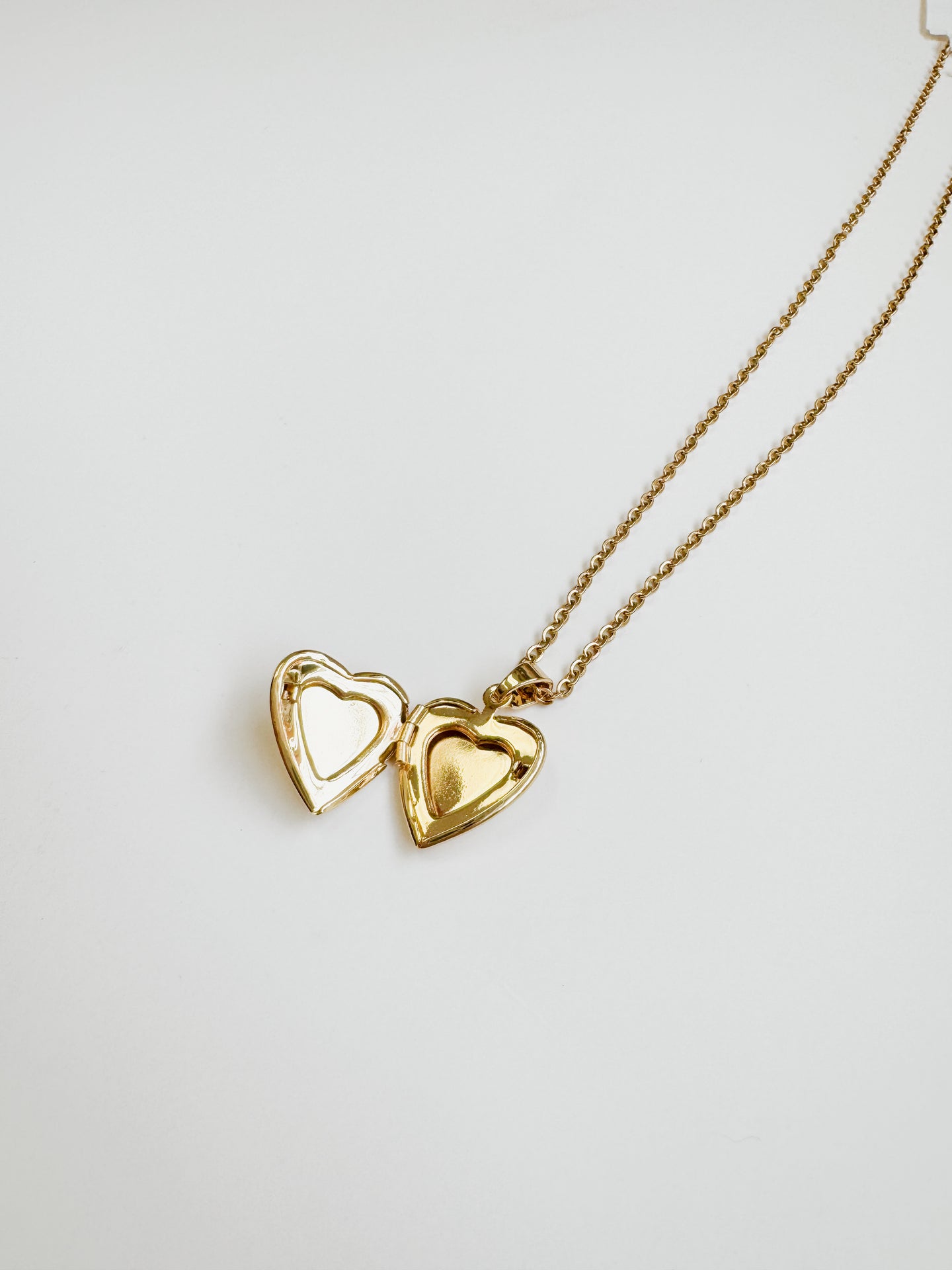 Vintage-Style Heart Locket Necklace